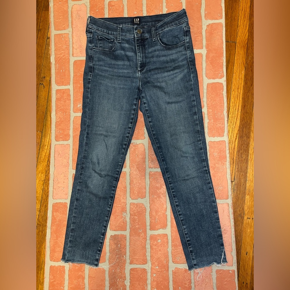 Blue denim jeggings from Gap
